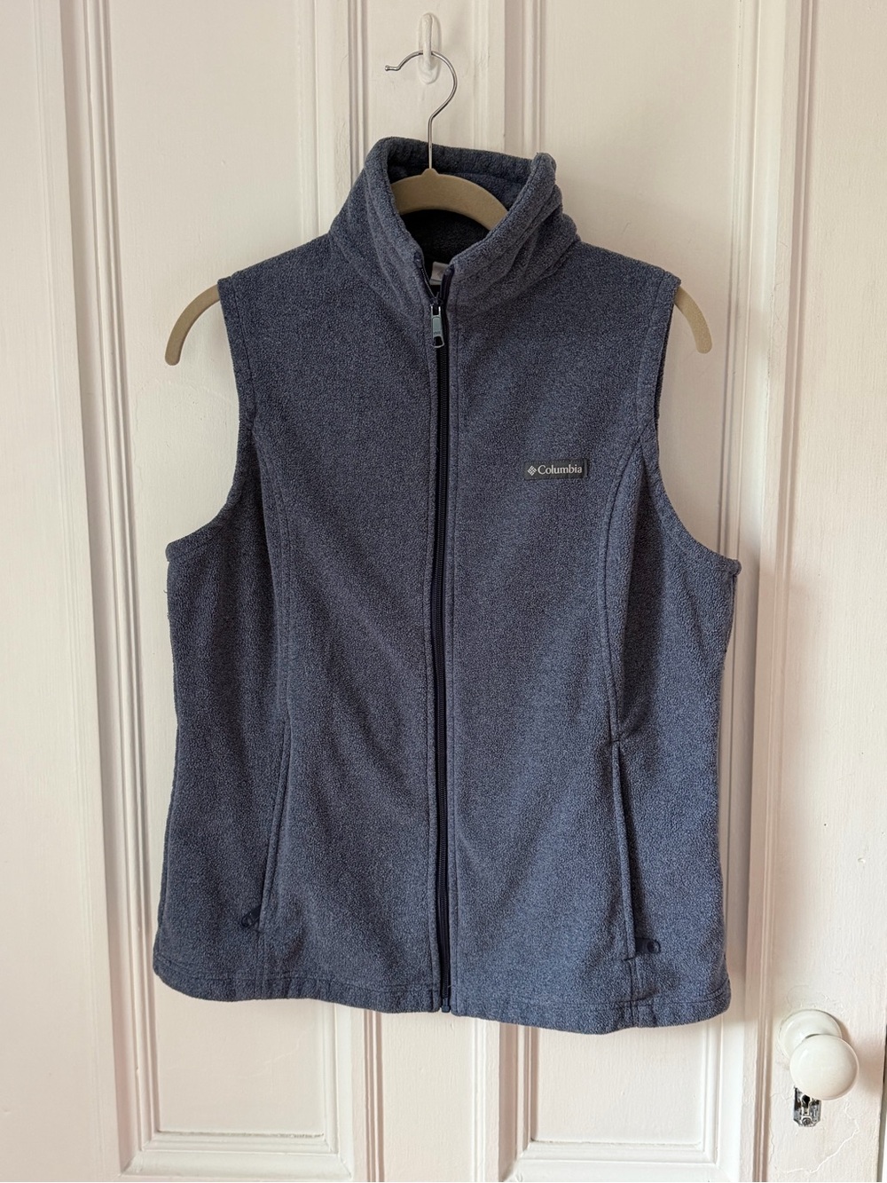 Women’s Columbia Grey Sawyer Rapids Fleece Full Zip Vest Size Small